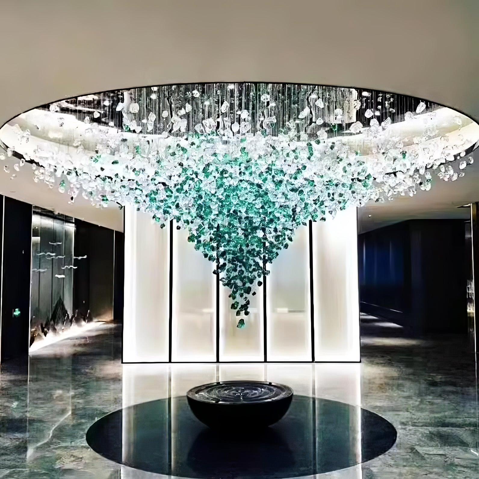 Multicolor Crystal Stone Chandelier