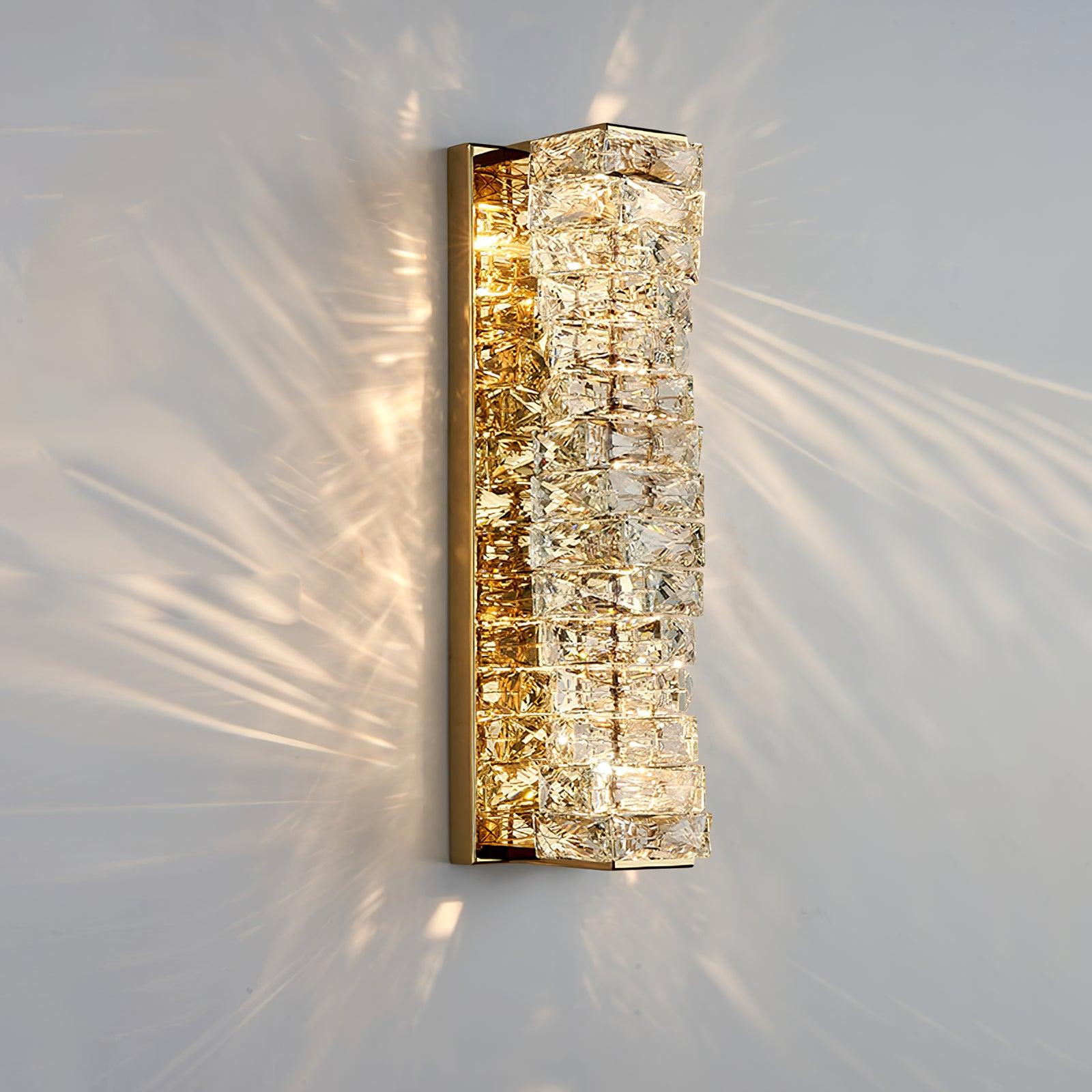 Laminated Crystal Wall Light