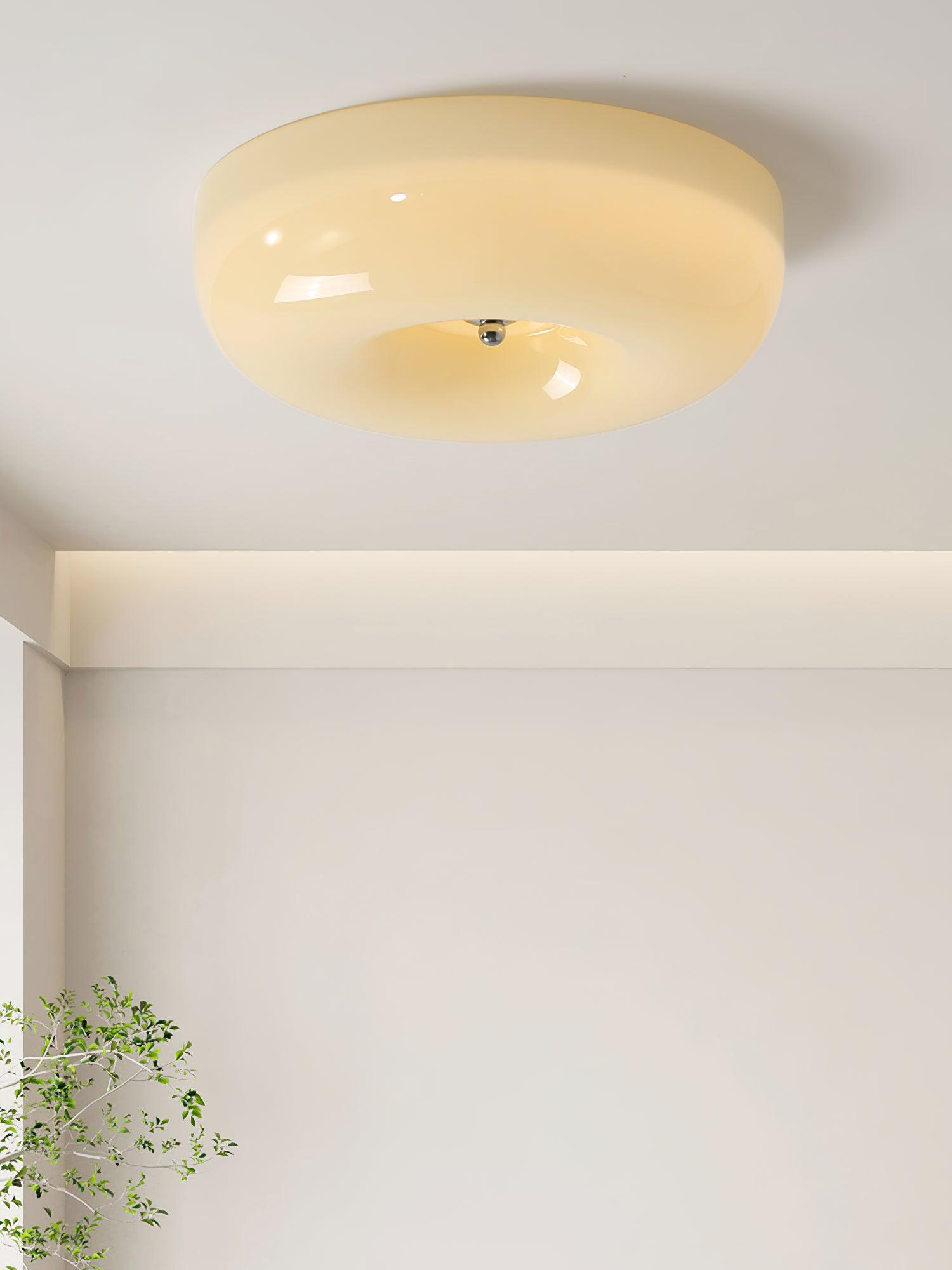 Cream Pudding Ceiling Lamp