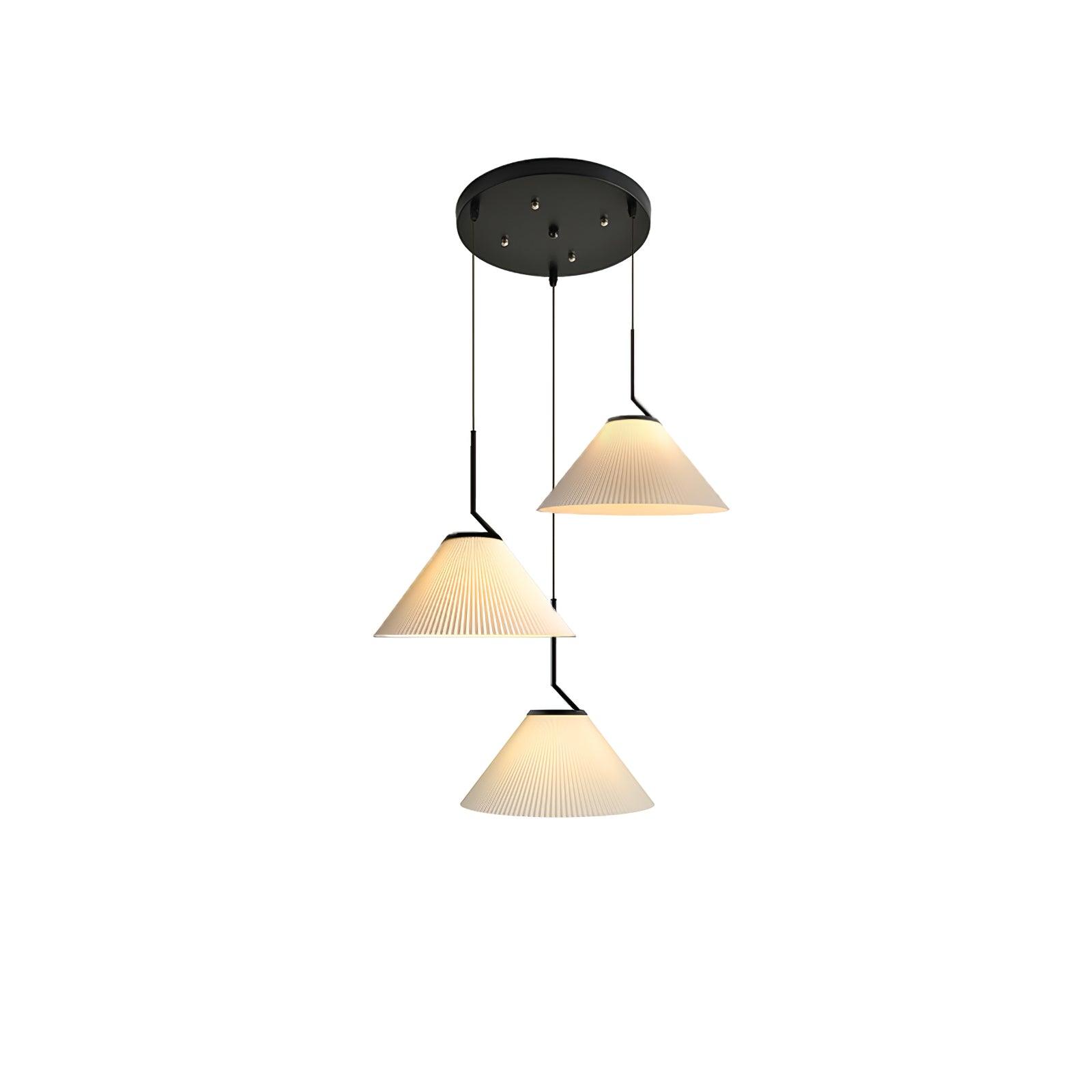 Pleated Skirt Pendant Light