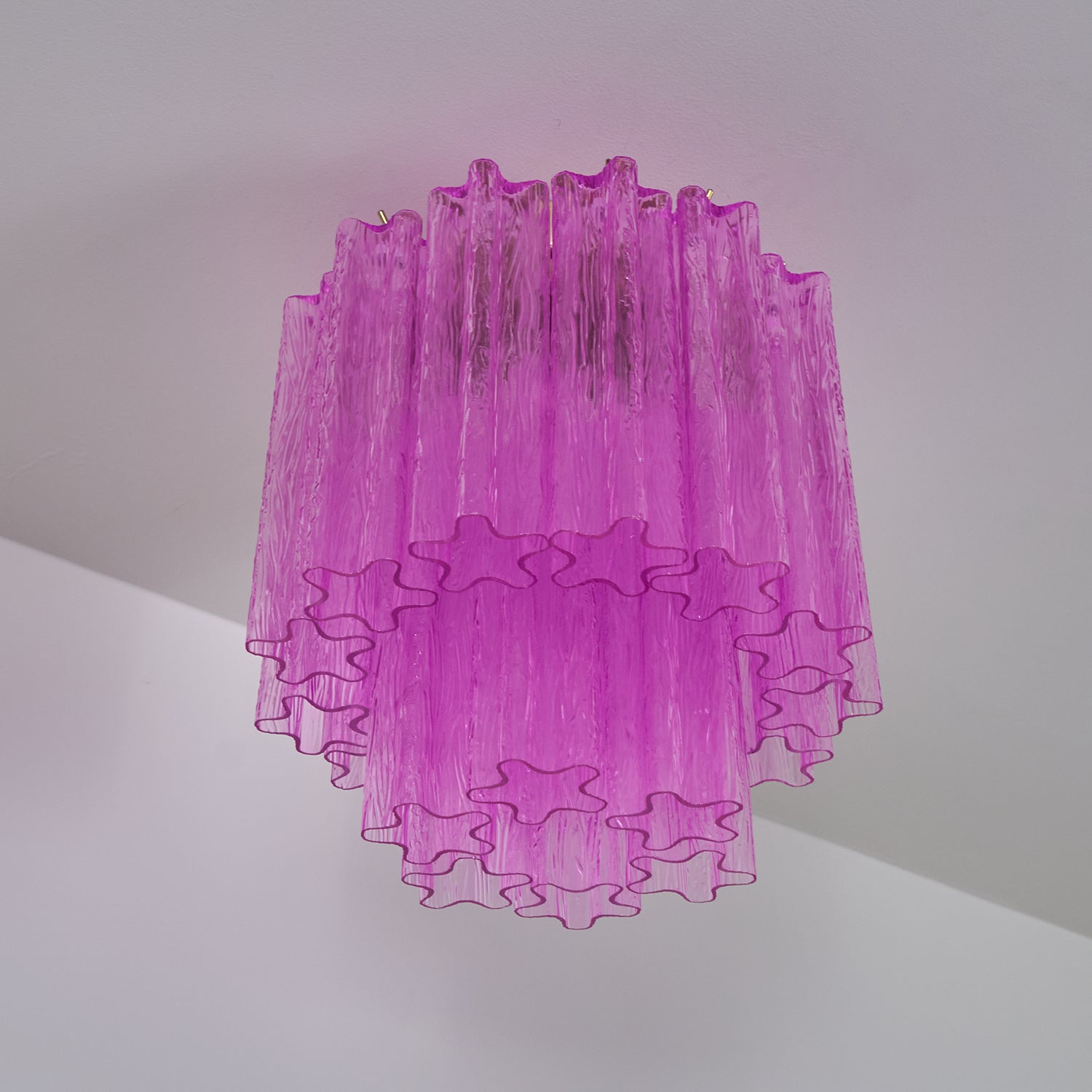 Fiora Rose Red Glass Ceiling Lamp