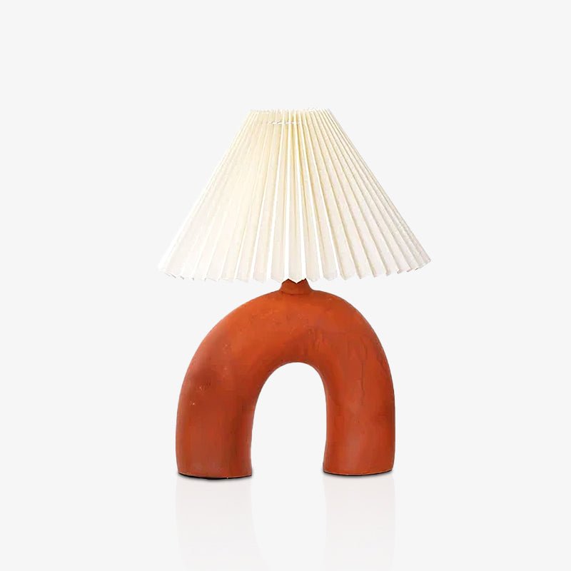 Arched Pleated Table Lamp