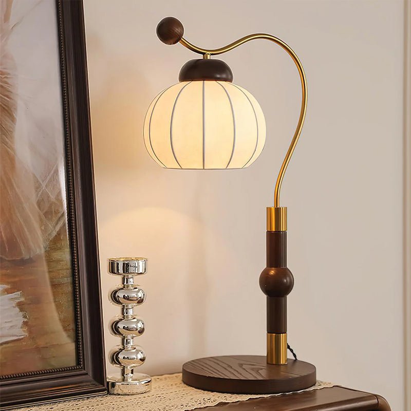 Silk Globe Table Lamp