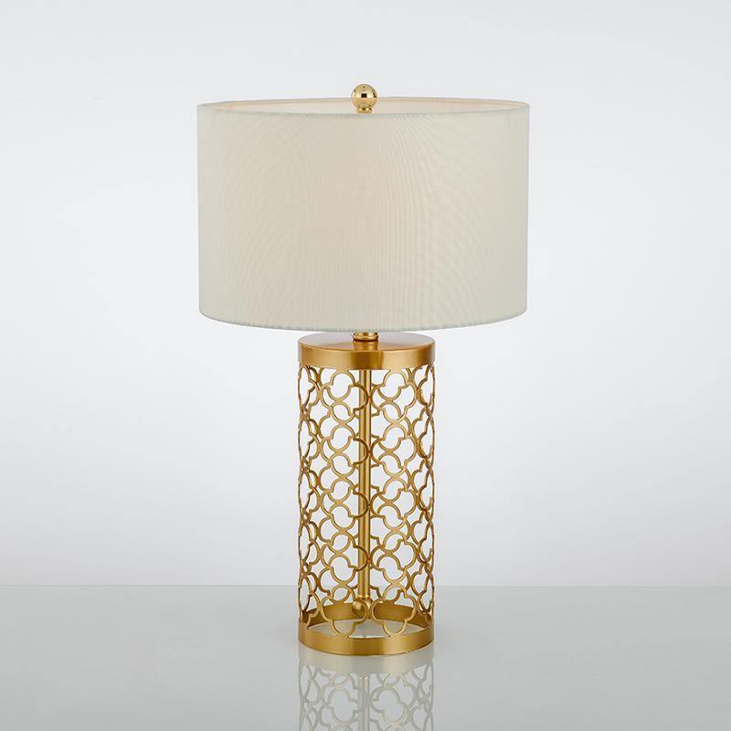 Openwork Metal Table Lamp