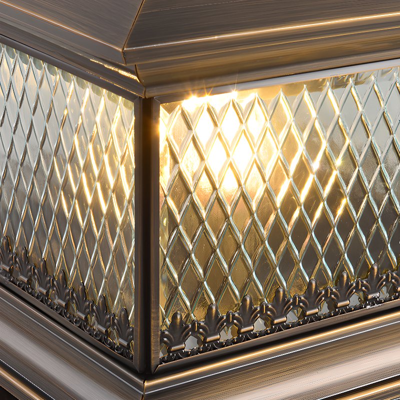 Diamond Solar Post Outdoor Light