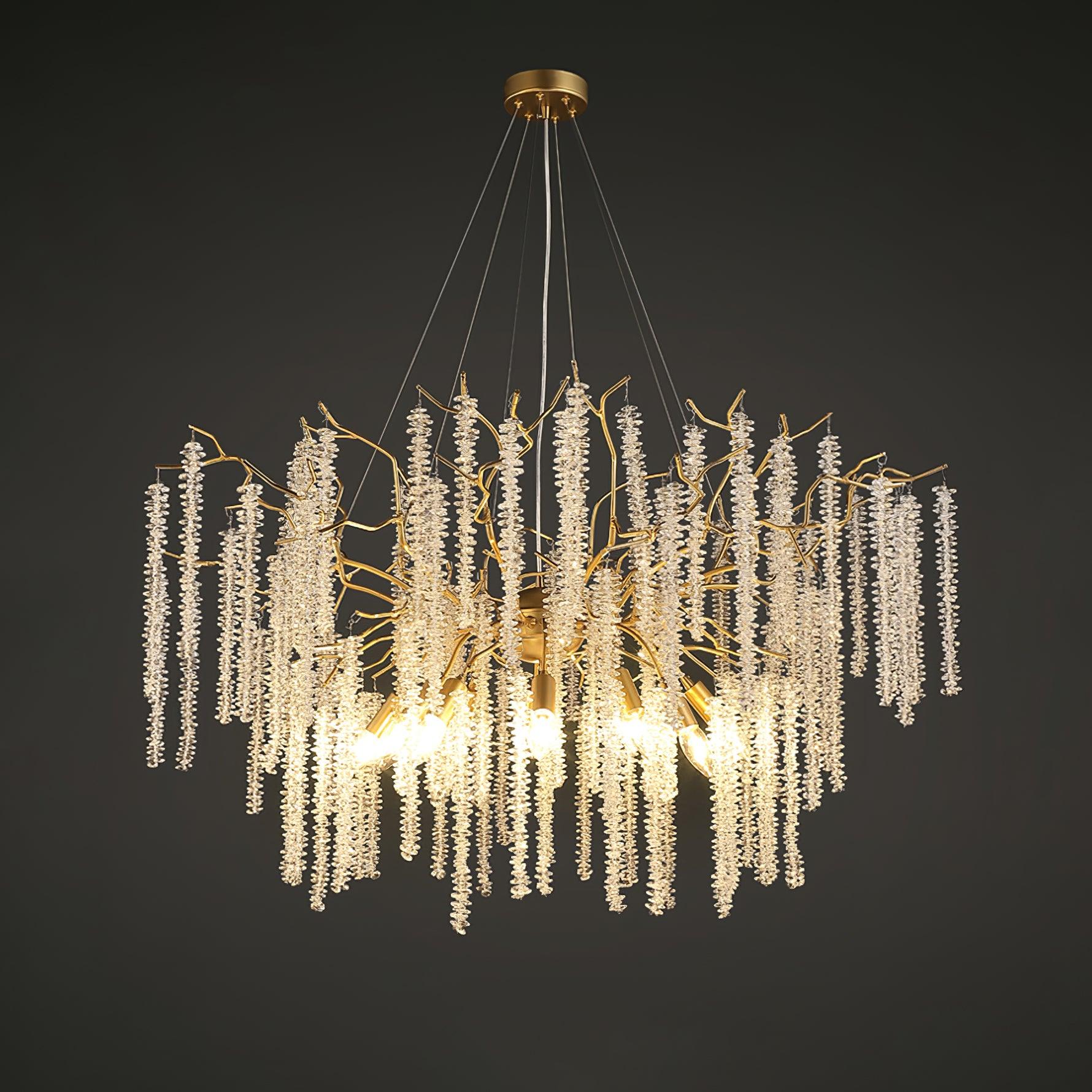 Wisteria Flower Crystal Chandelier