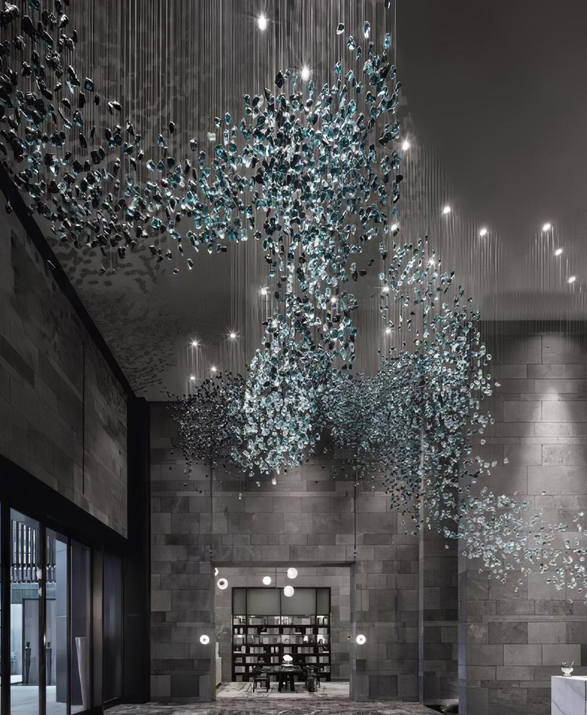 Multicolor Crystal Stone Chandelier