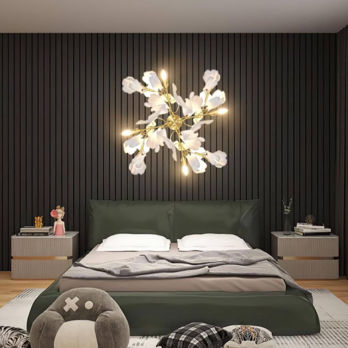 Gingko Flowers Plug-in Wall Lamp