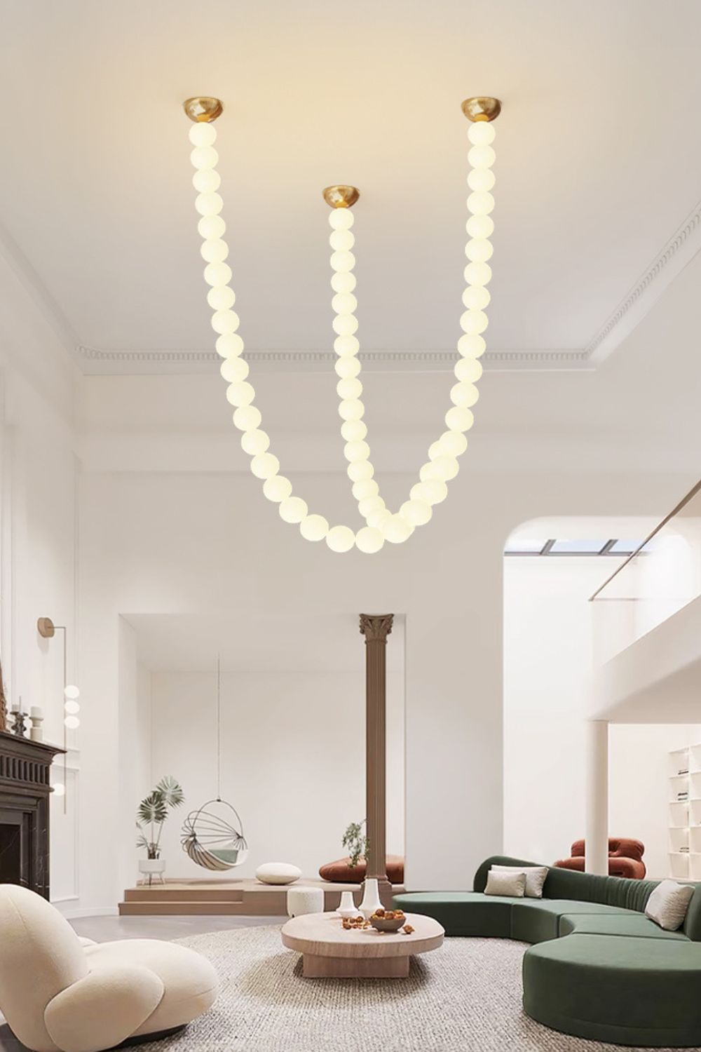 Pearl Necklace Balls Chandelier