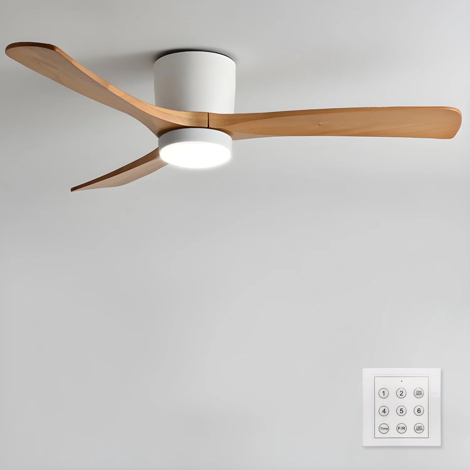 Nordic Wooden 42/48 Ceiling Fan Light