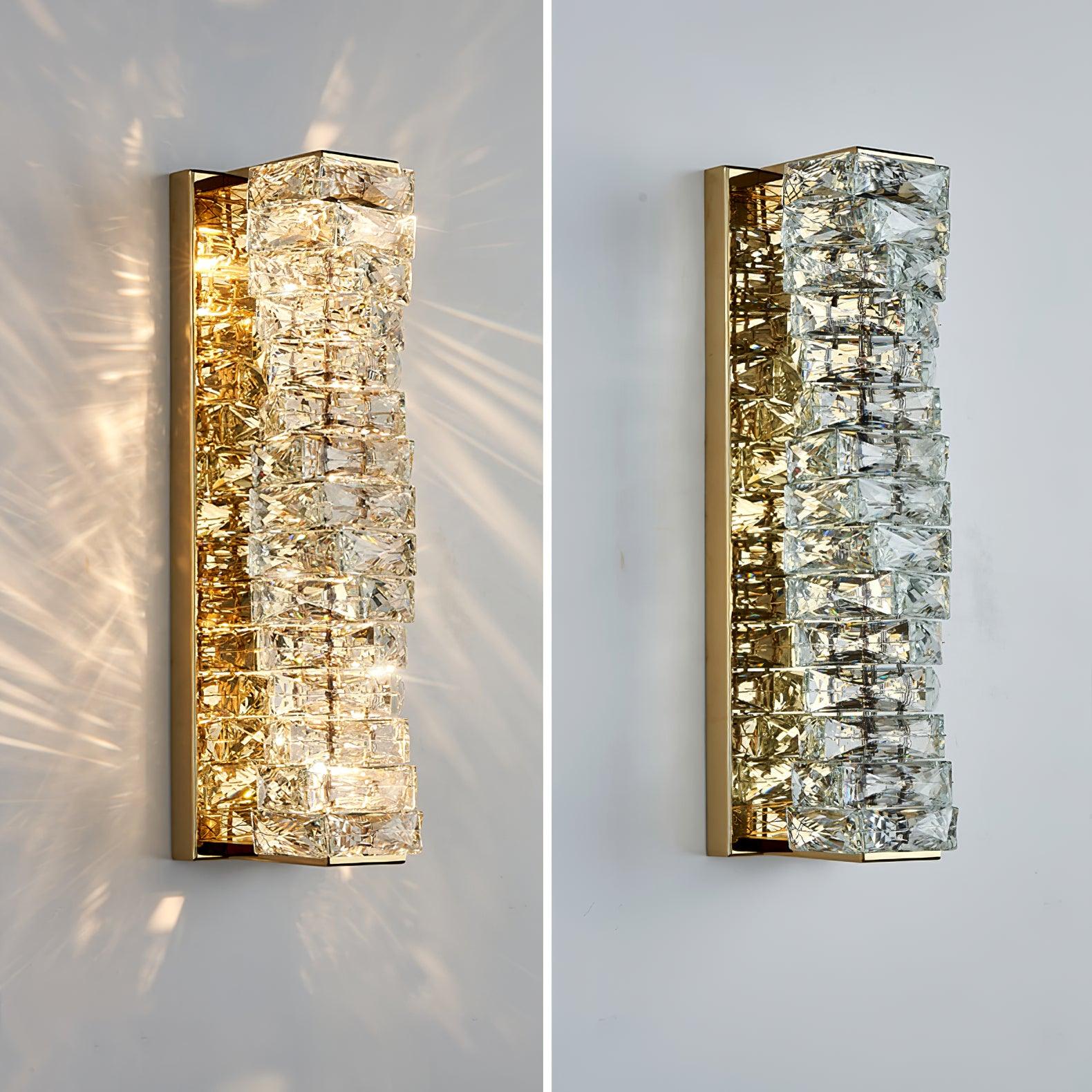 Laminated Crystal Wall Light