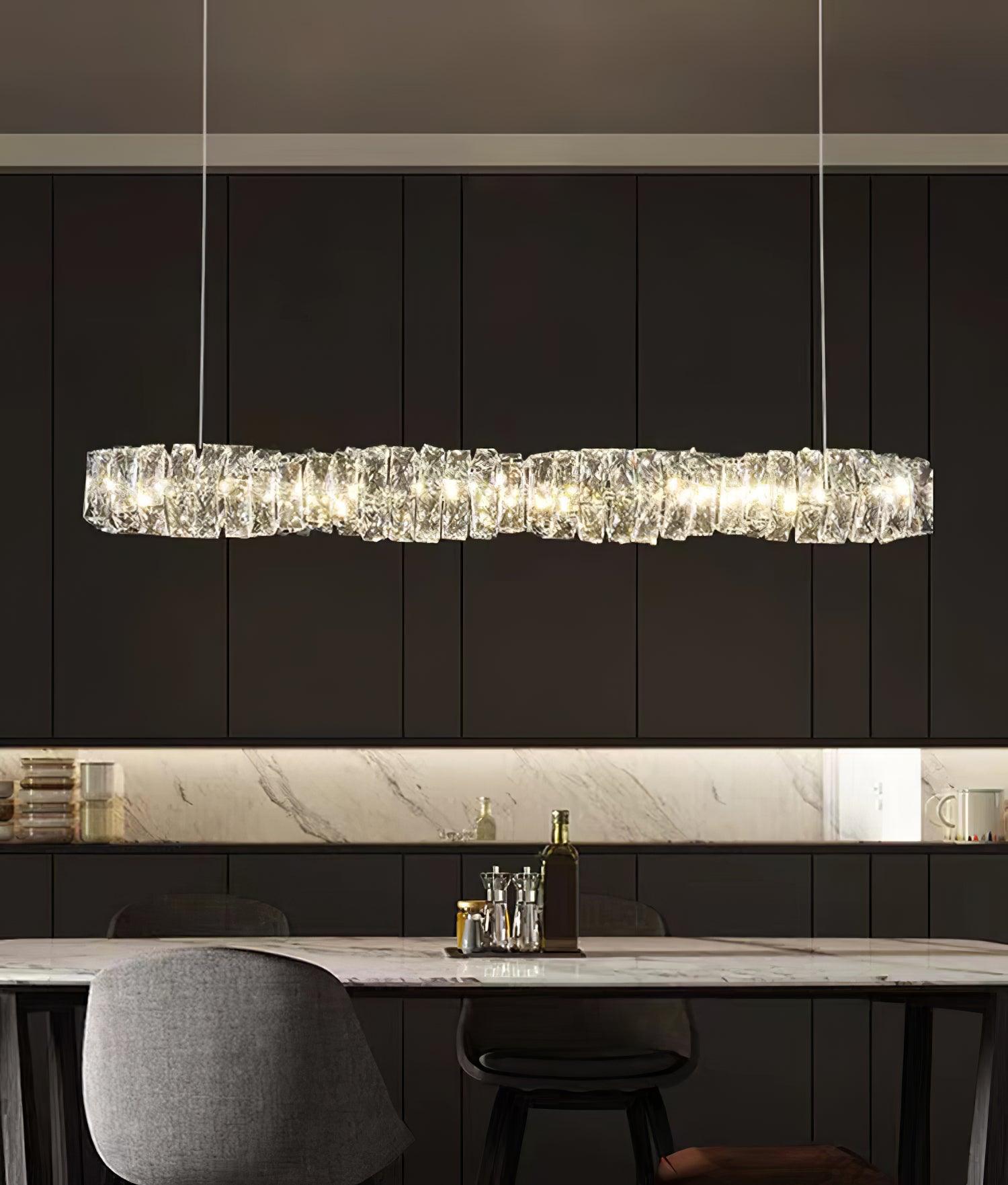 Long Crystal Pendant Lamp