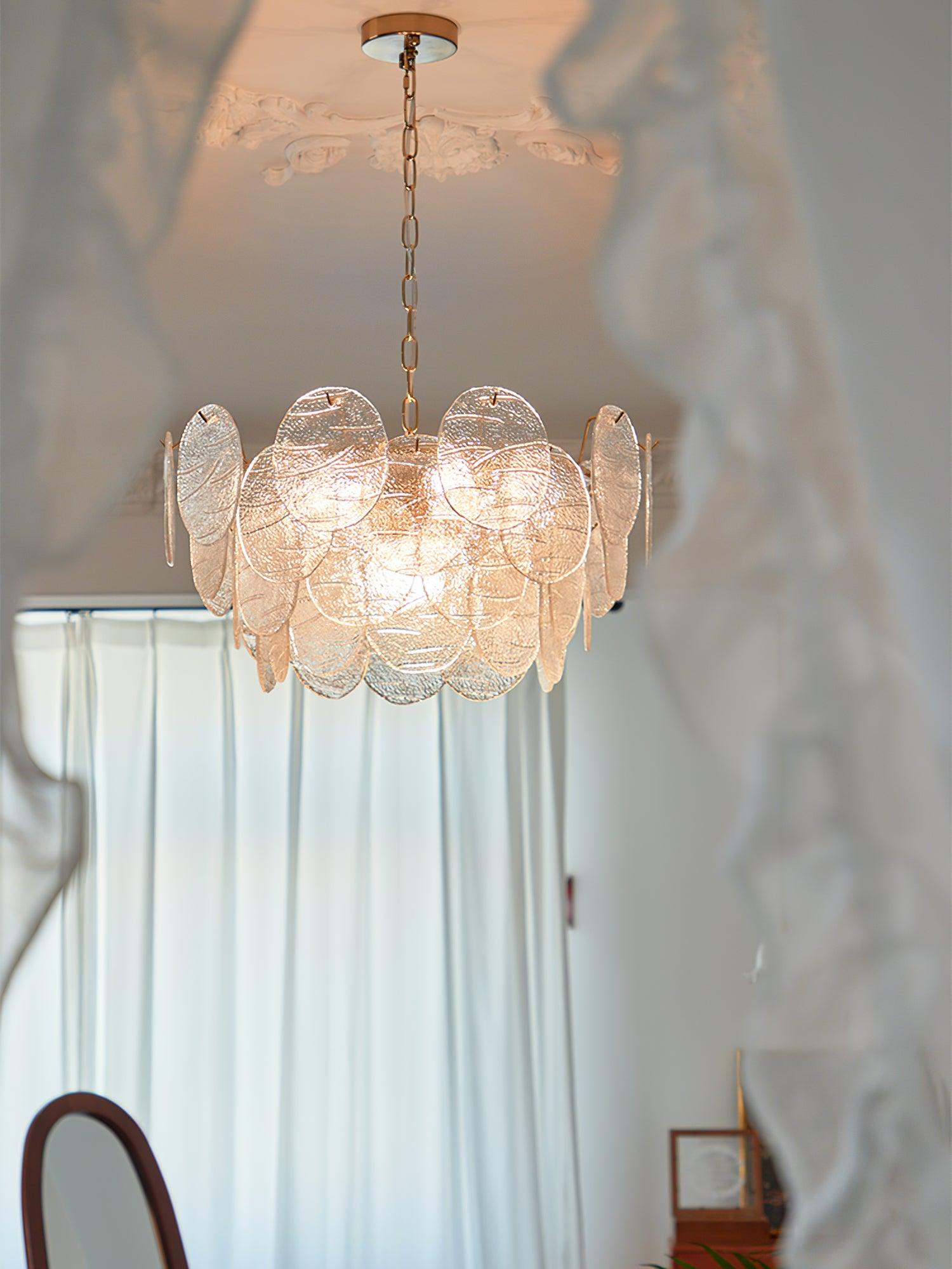 Glass Disc Chandelier