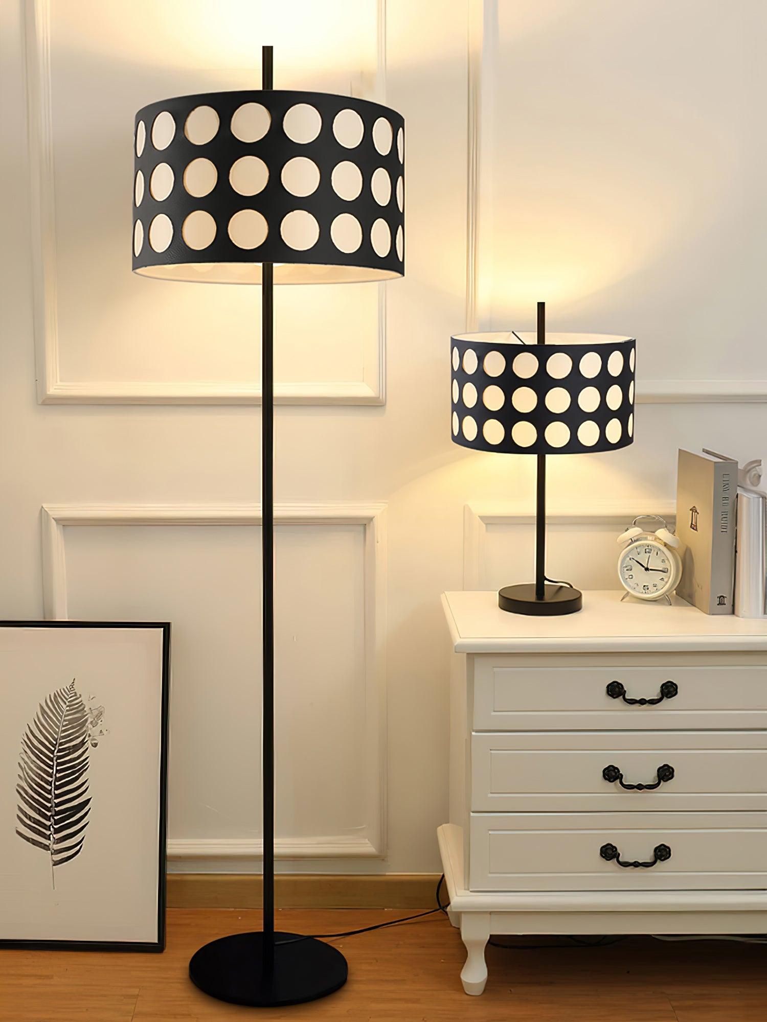 Polka Arc Fabric Floor Lamp