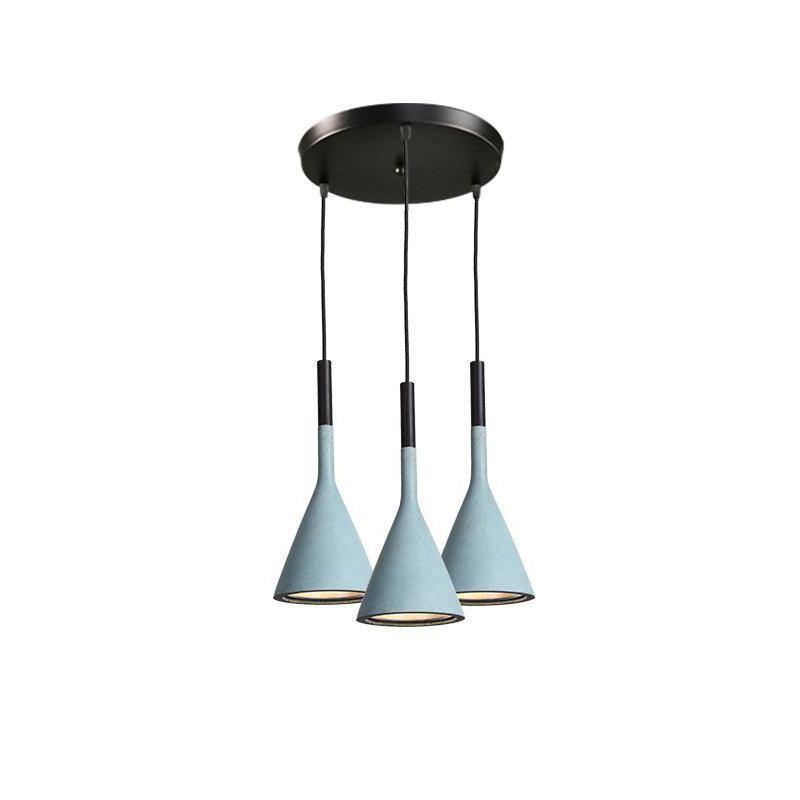 Conical Concrete Pendant Light