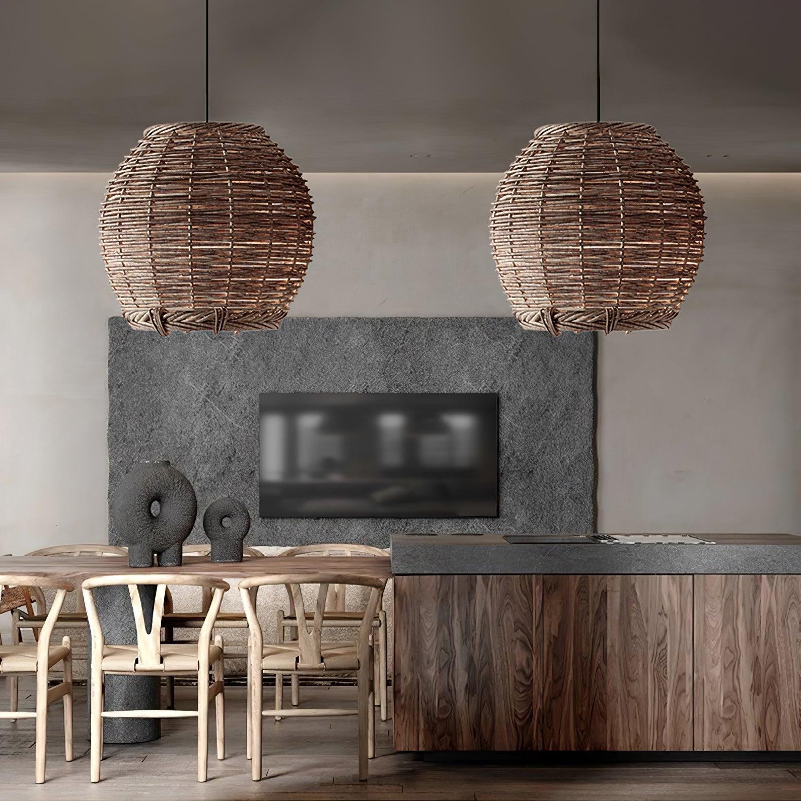 Hues Wicker Pendant Lamp