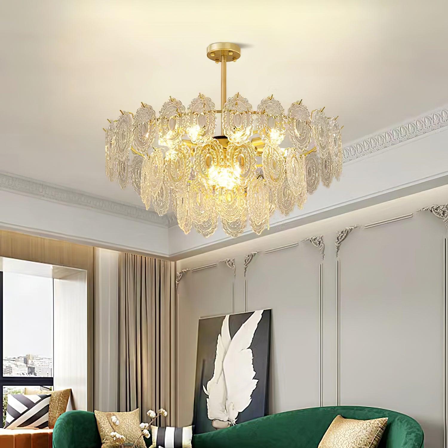 Wave Glass Chandelier