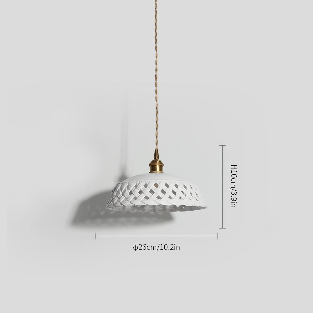 Openwork Ceramic Pendant Lamp