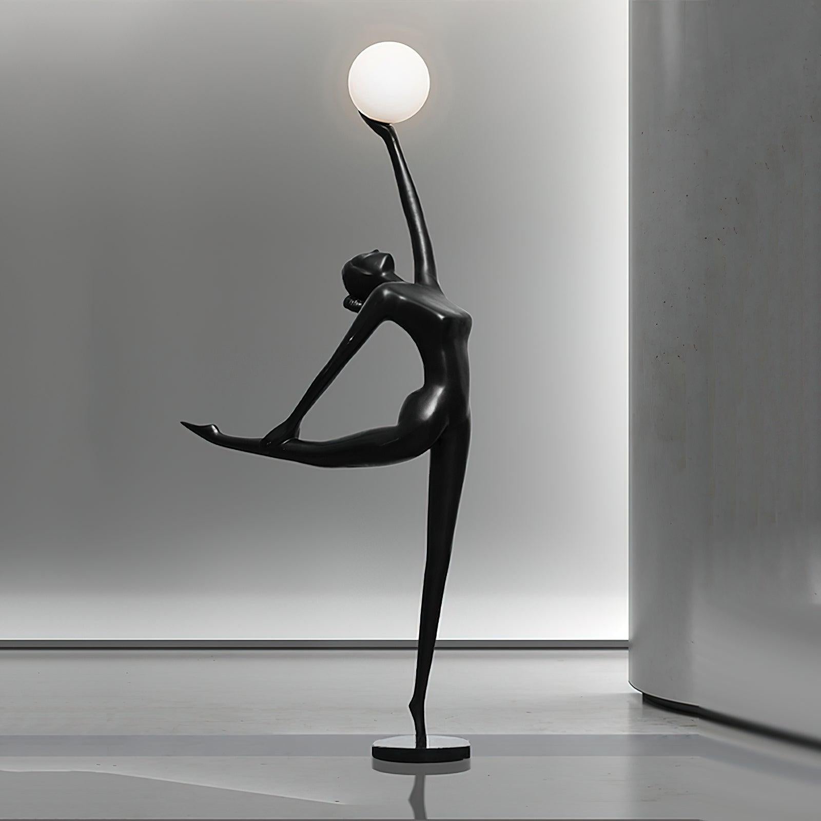 Rhythmic Gymnast Sculpture Floor Lamp