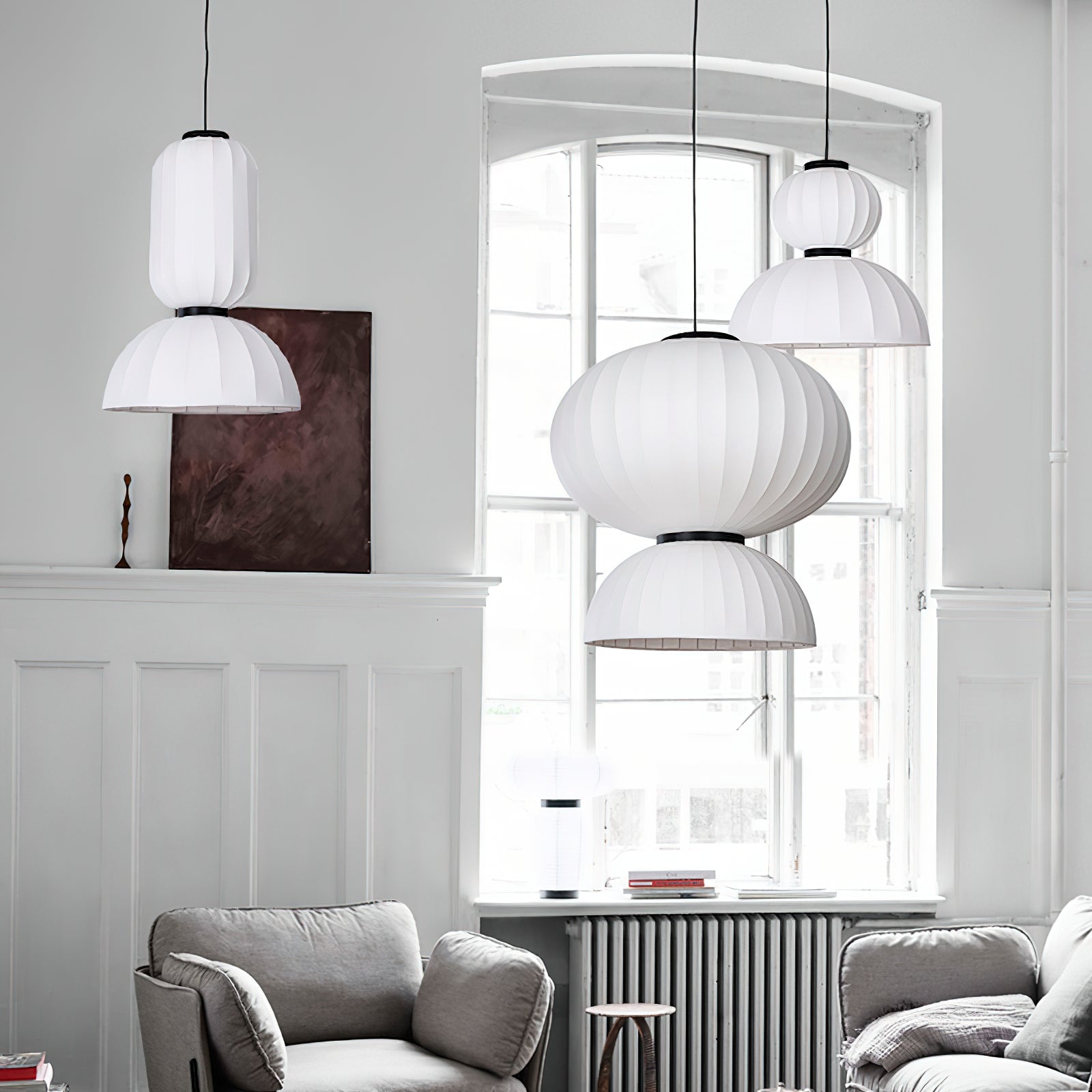 Mulberry Silk Lantern Pendant Light