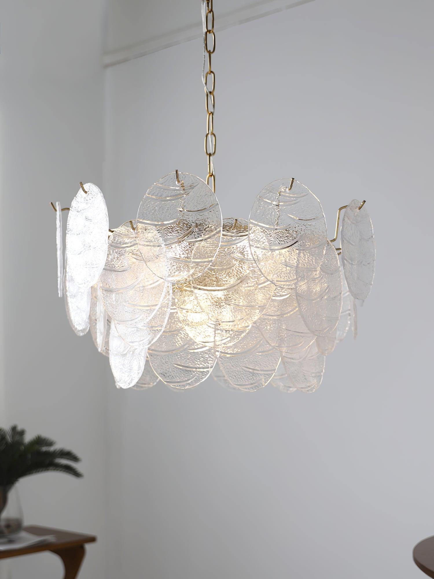 Glass Disc Chandelier