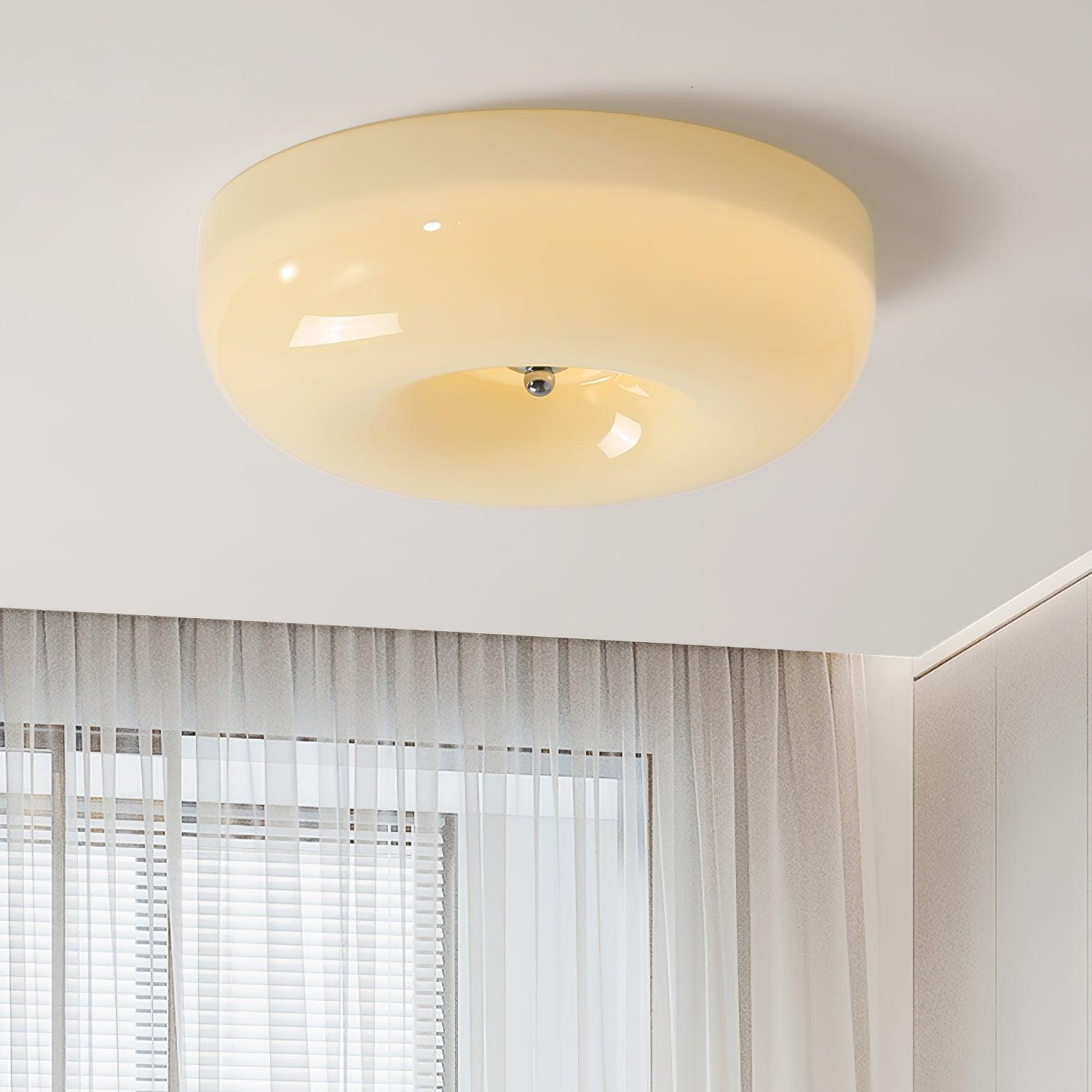 Cream Pudding Ceiling Lamp