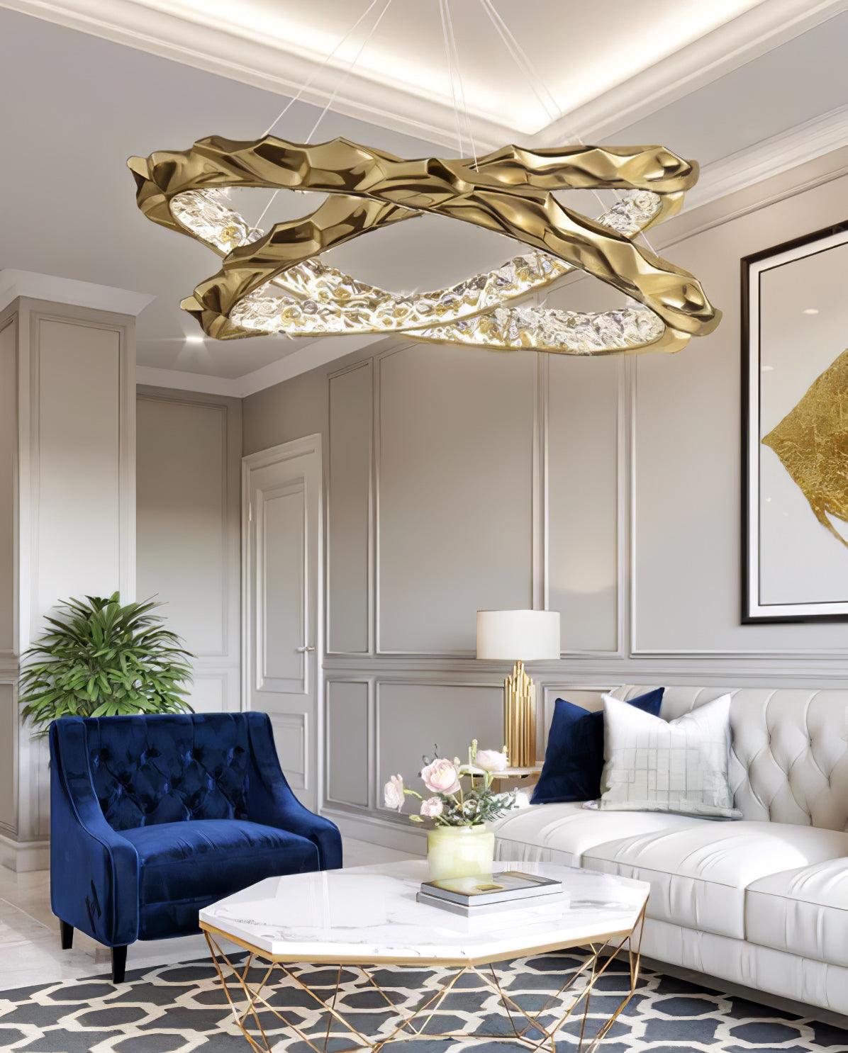 Resin Circlet Brass Pendant Lamp