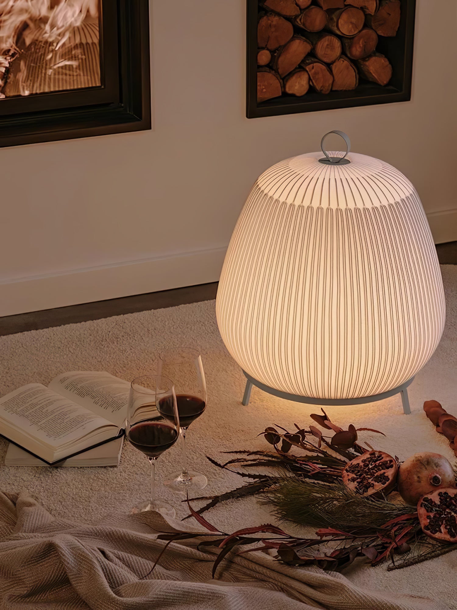 Lantern Knit Table Lamp