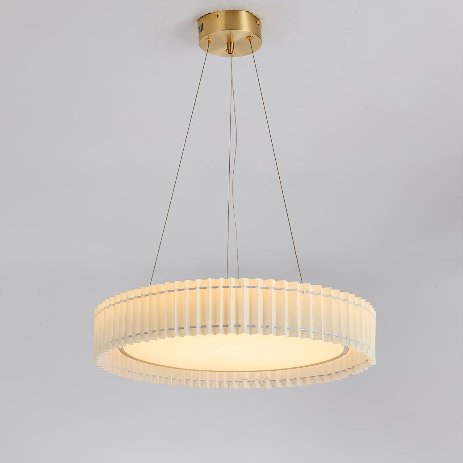 Round Pleated Pendant Lamp