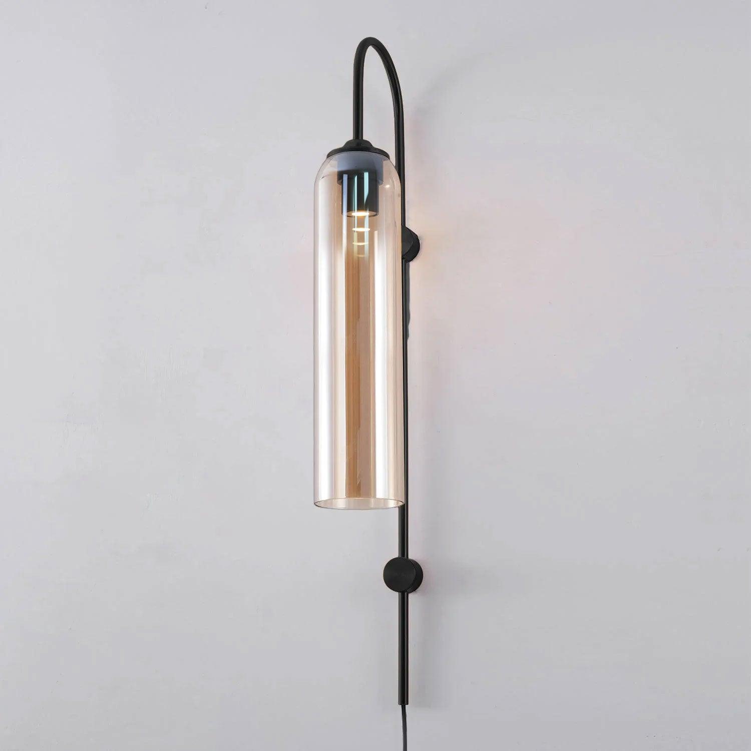 Modern Glass Plug-In Wall Lamp