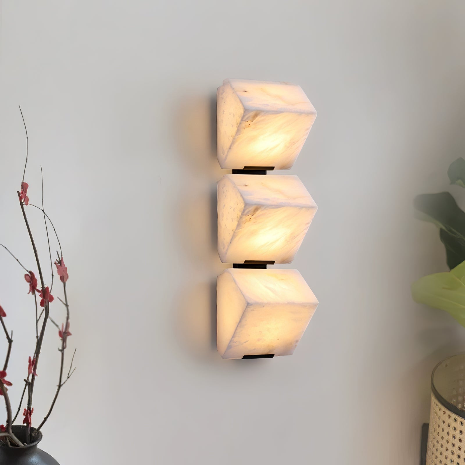 Alabaster Staircase Wall Lamp