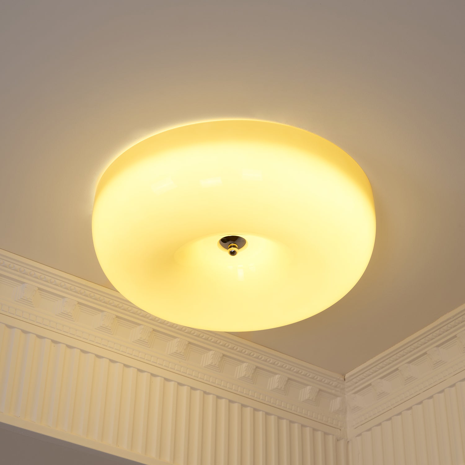 Cream Pudding Ceiling Lamp