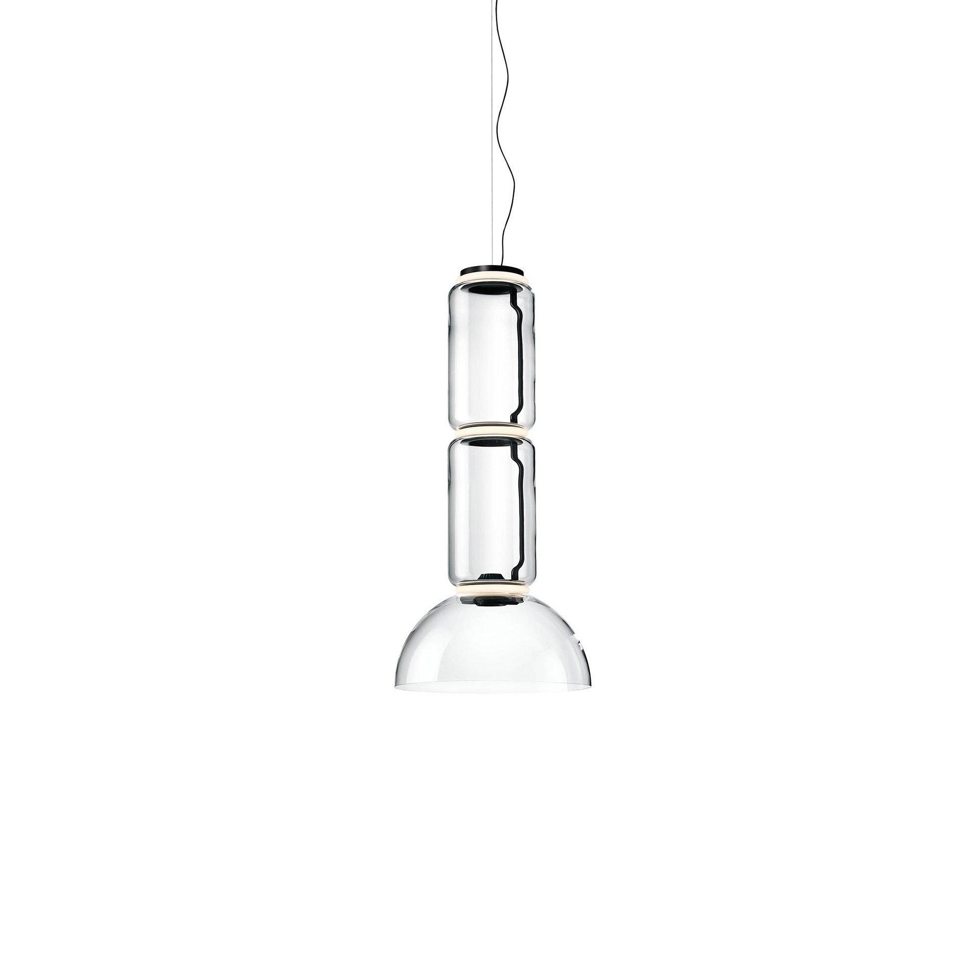 Cylindrical Glass Pendant Light