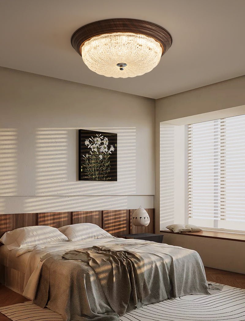 Celestia Walnut Ceiling Light