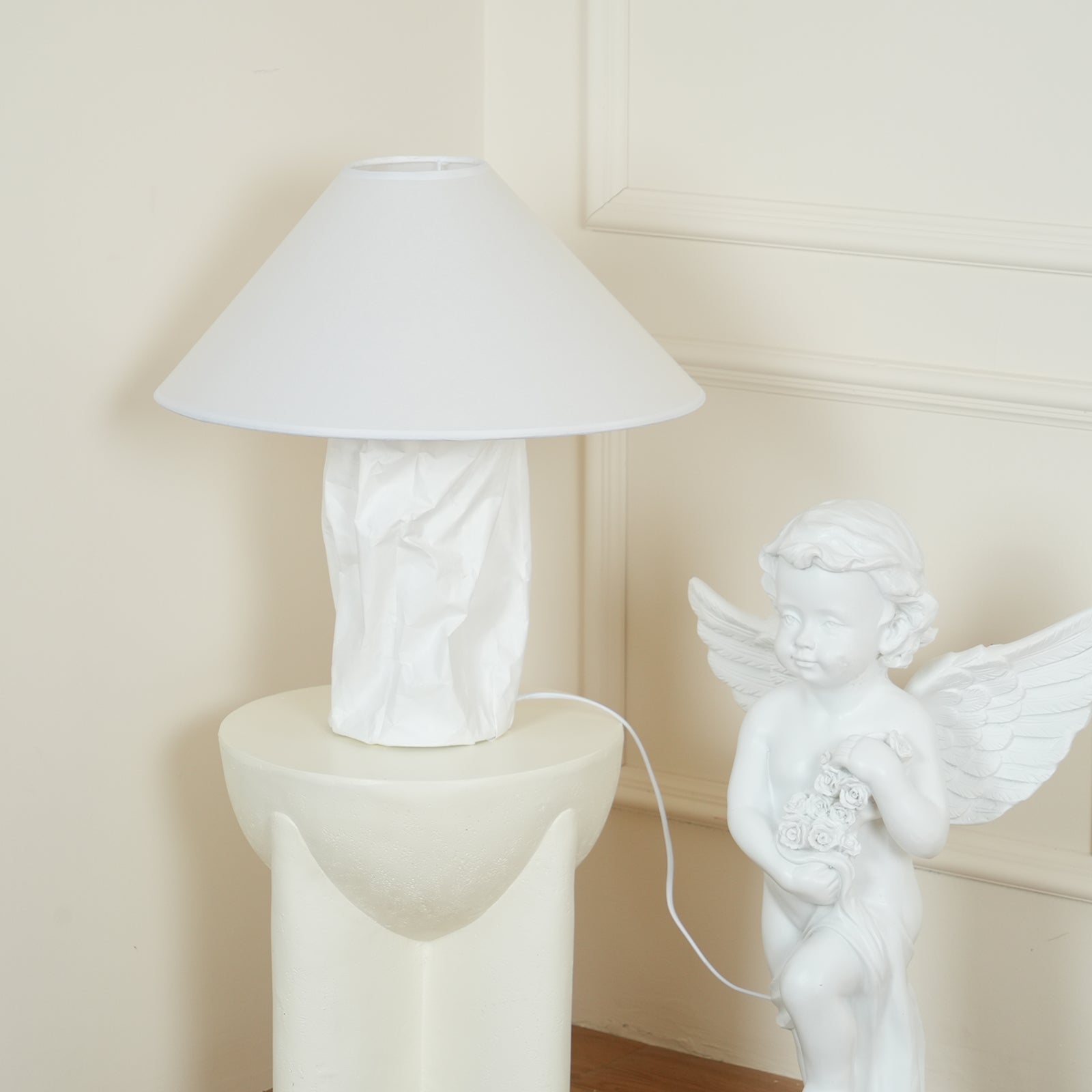 Crinkle Paper Table Lamp