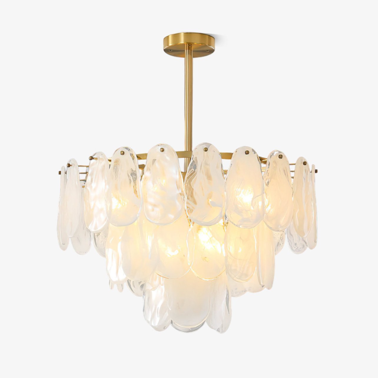 Round Cloud Glass Chandelier