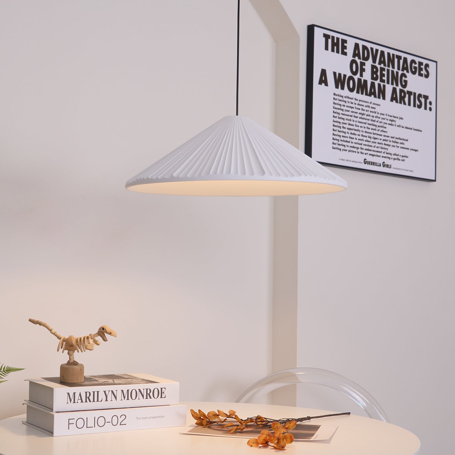 Hat Resin Pendant Lamp