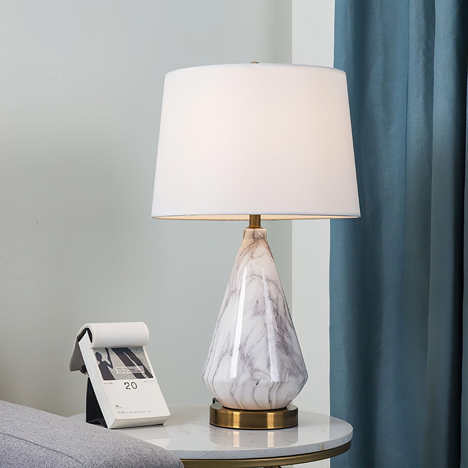 Marble Diamond Table Lamp