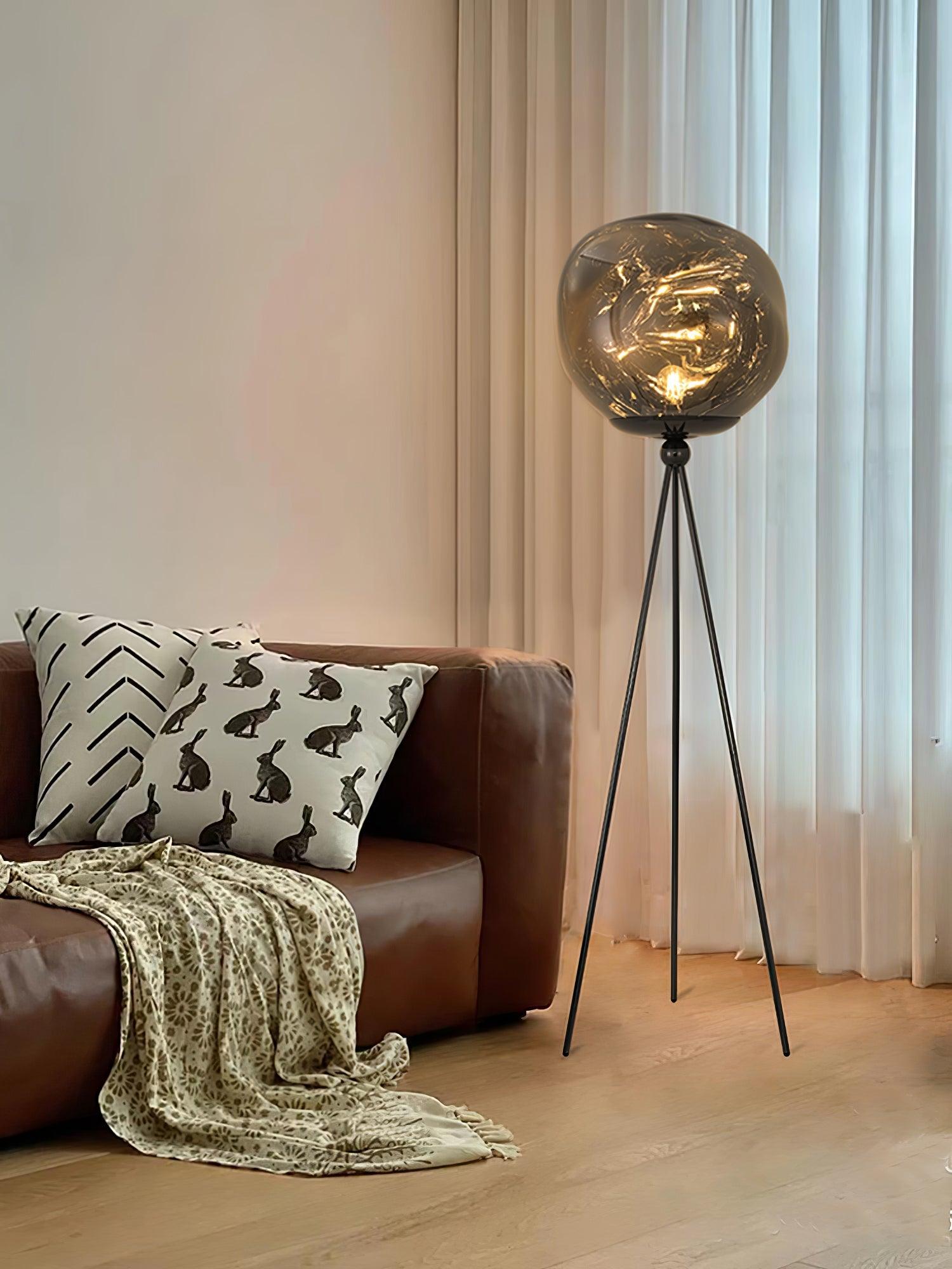 Lava Tripod Rock Floor Lamp