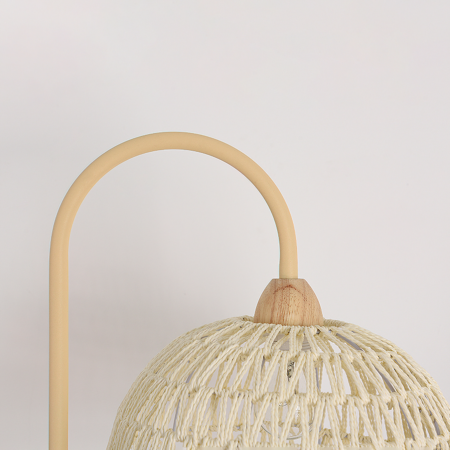 Rattan Arch Floor Lamp