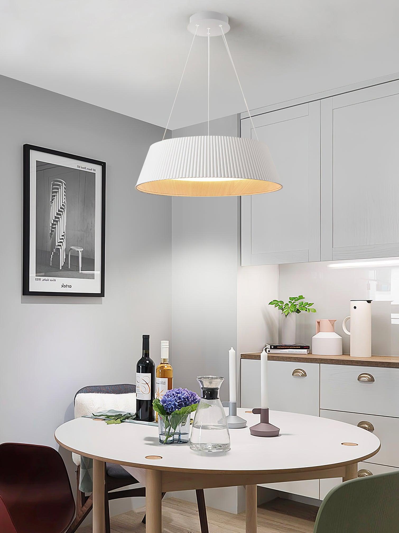 Modern Ribbed Pendant Light