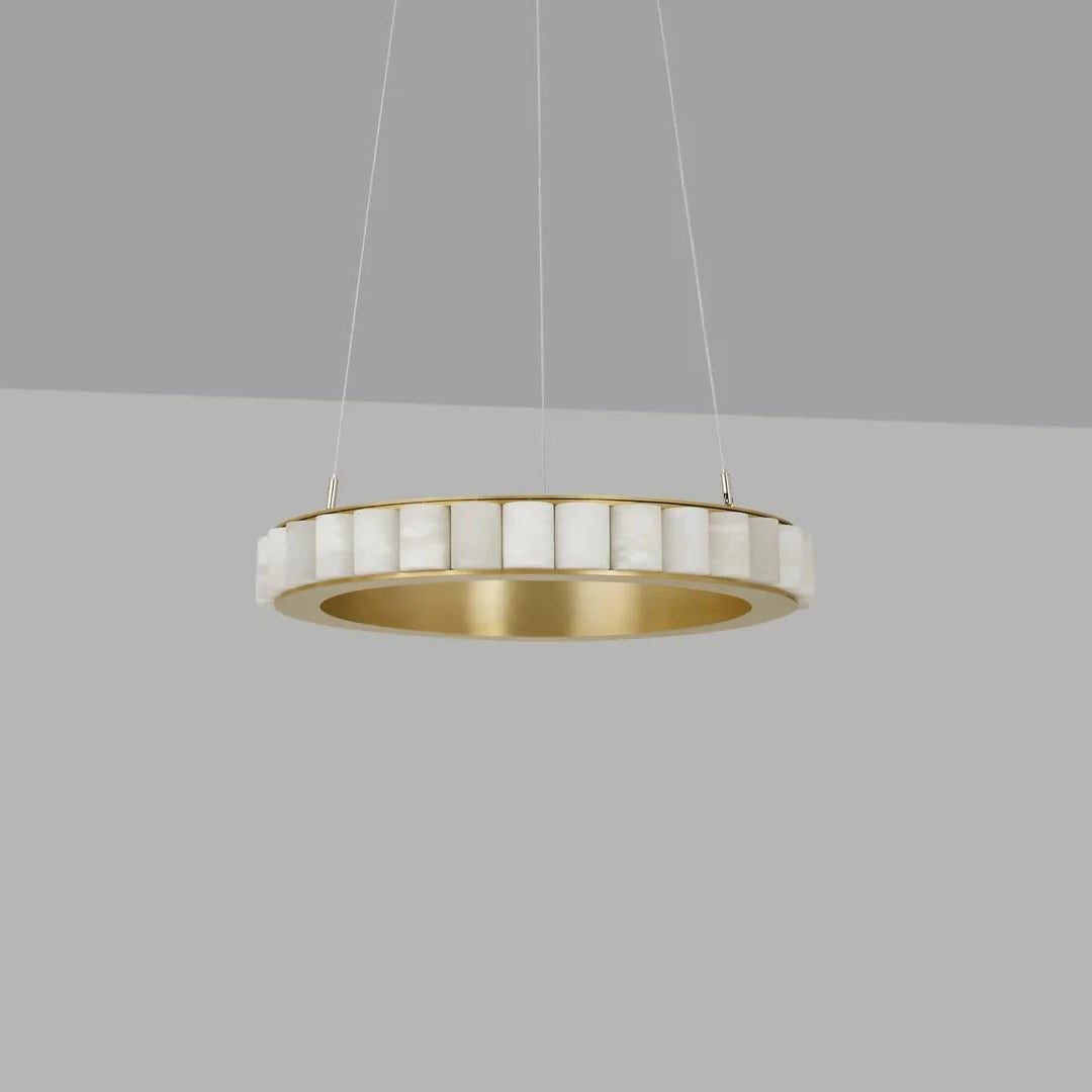 Alabaster Avalon Halo Chandelier