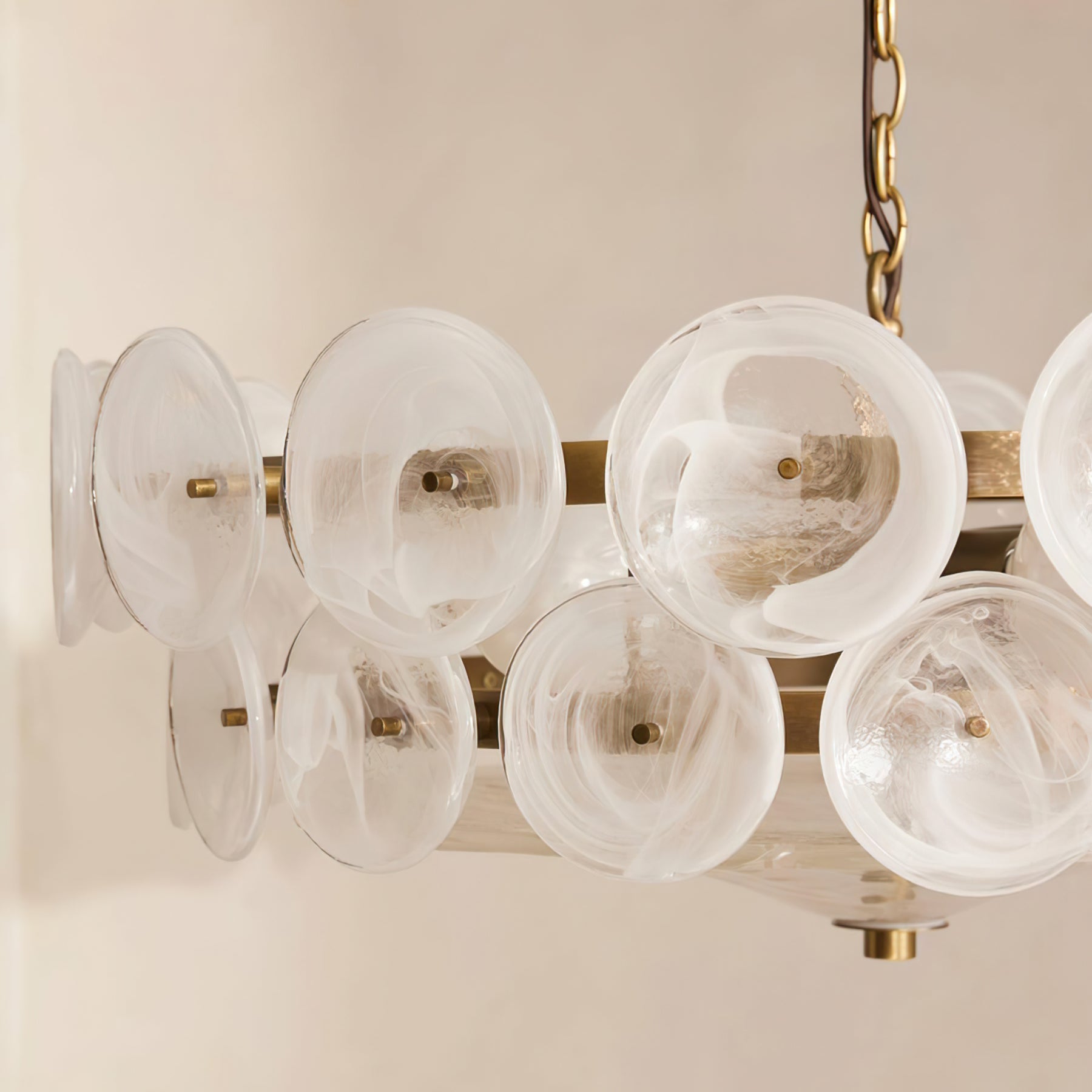 Solaris Disc Murano Chandelier