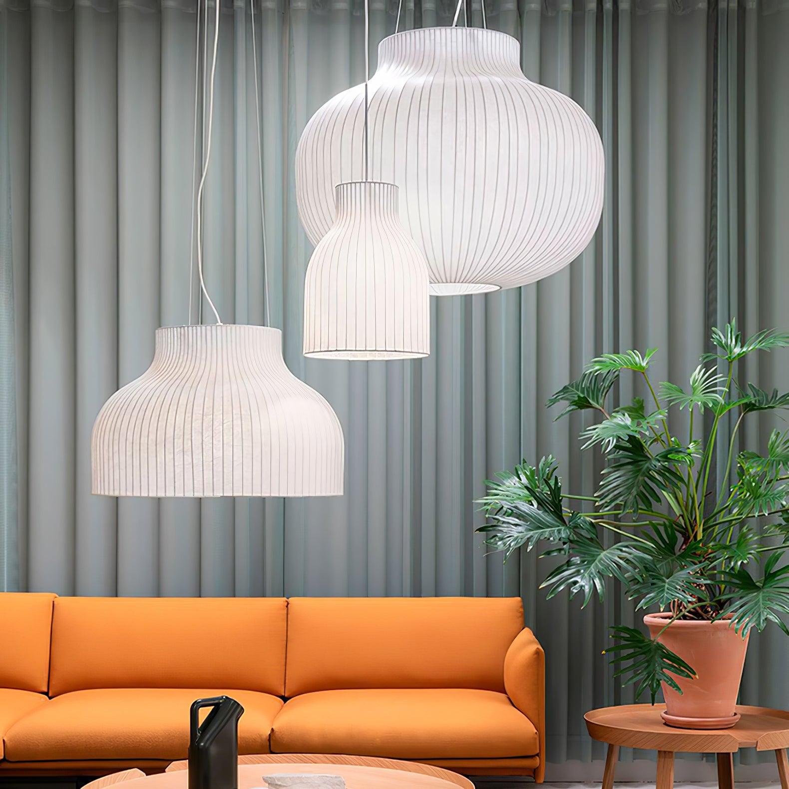 Serica Trio Silk Collection Pendant Lamp