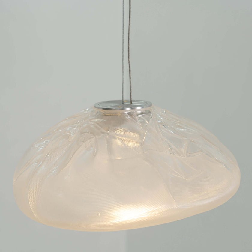 Blown Glass Mesh Pendant Light