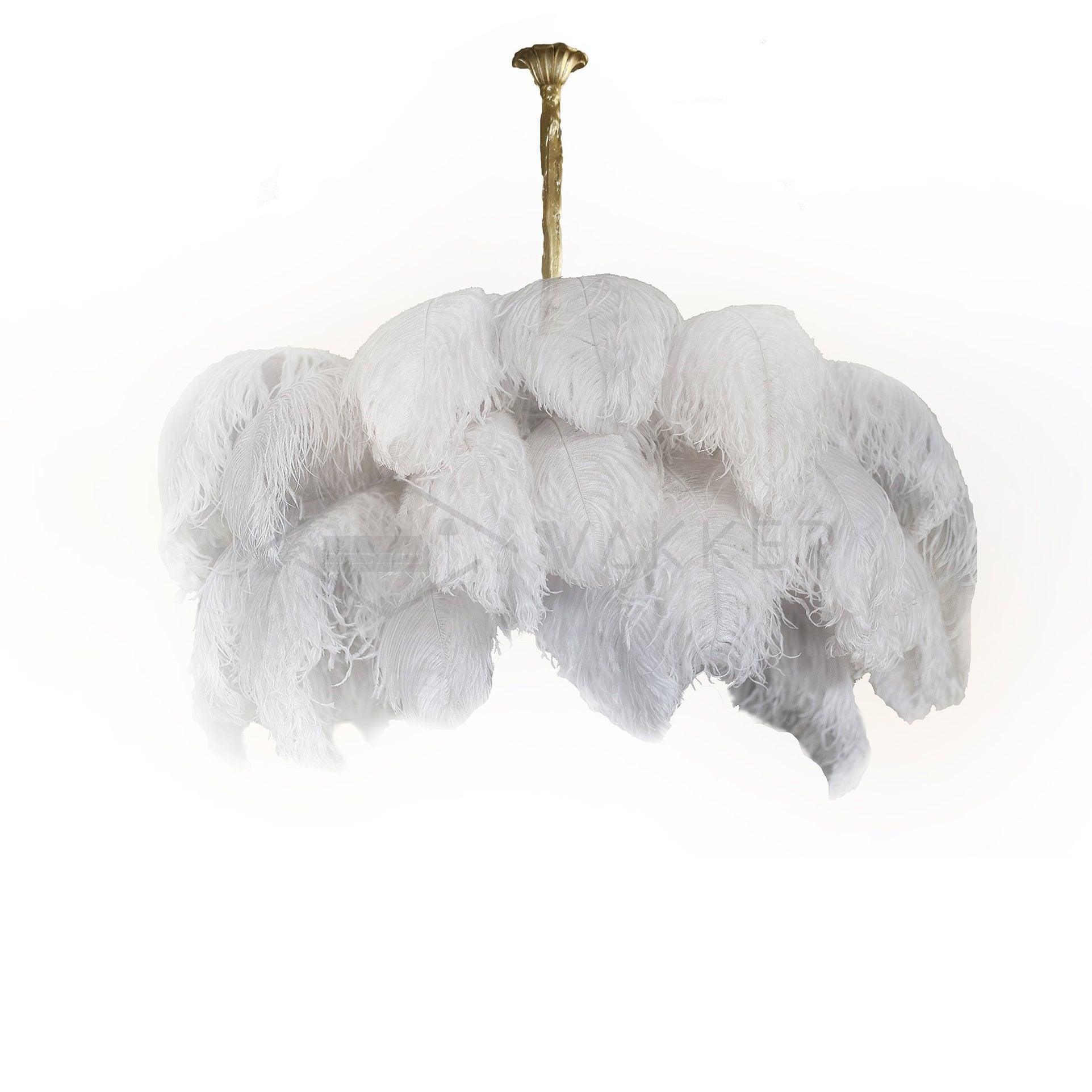 Ostrich Feather Chandelier