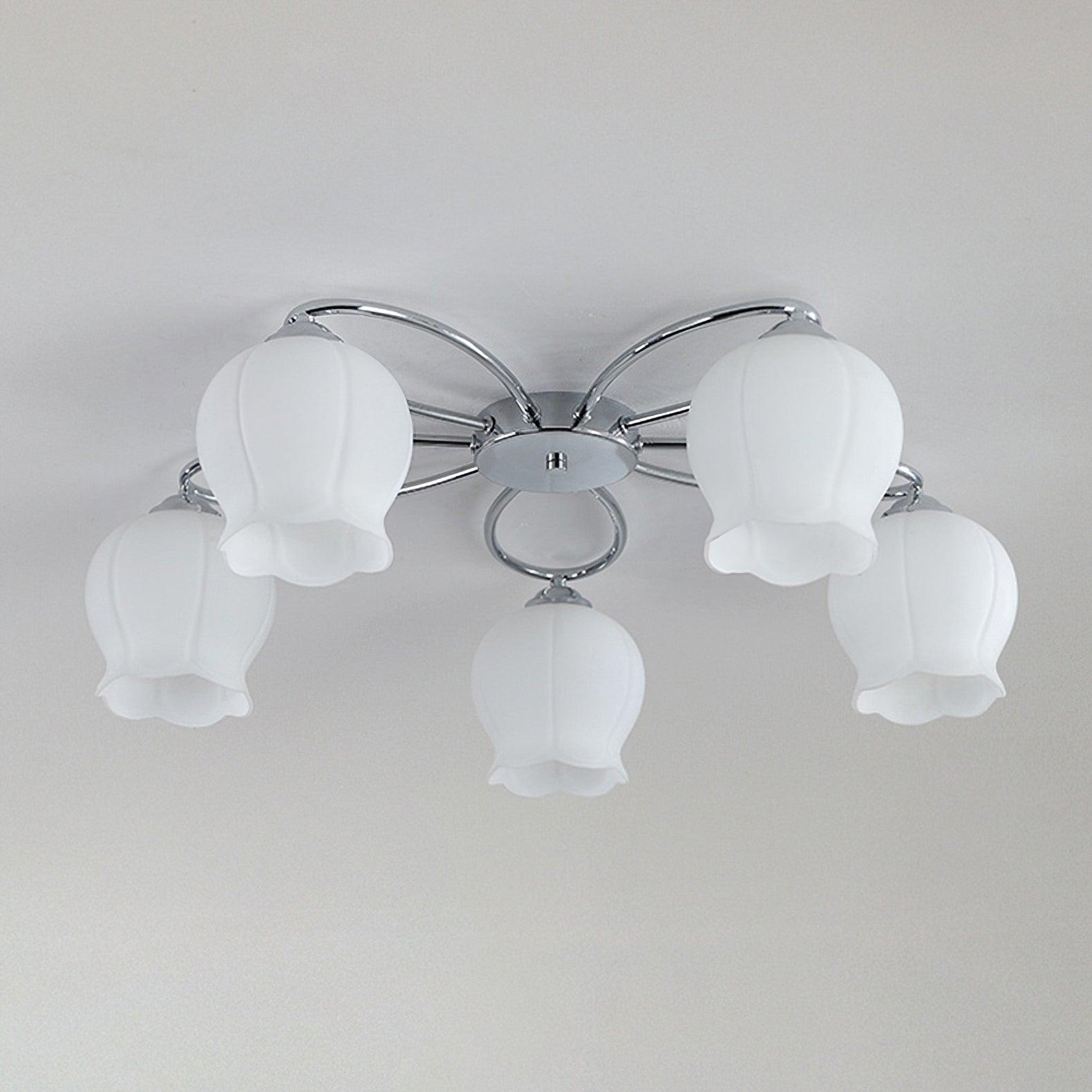 Floral Glass Ceiling Lamp