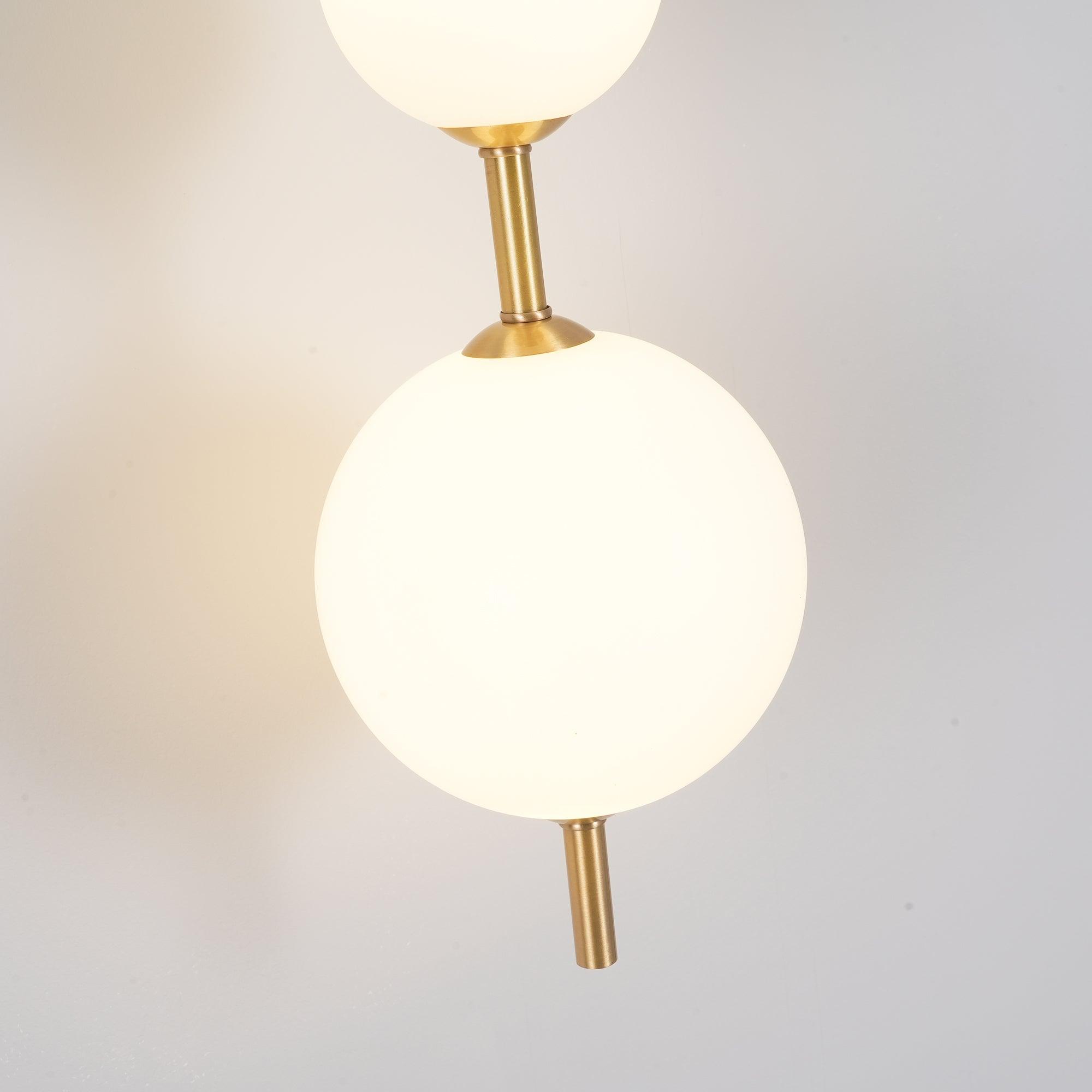 Vertical Globe Plug-in Wall Lamp