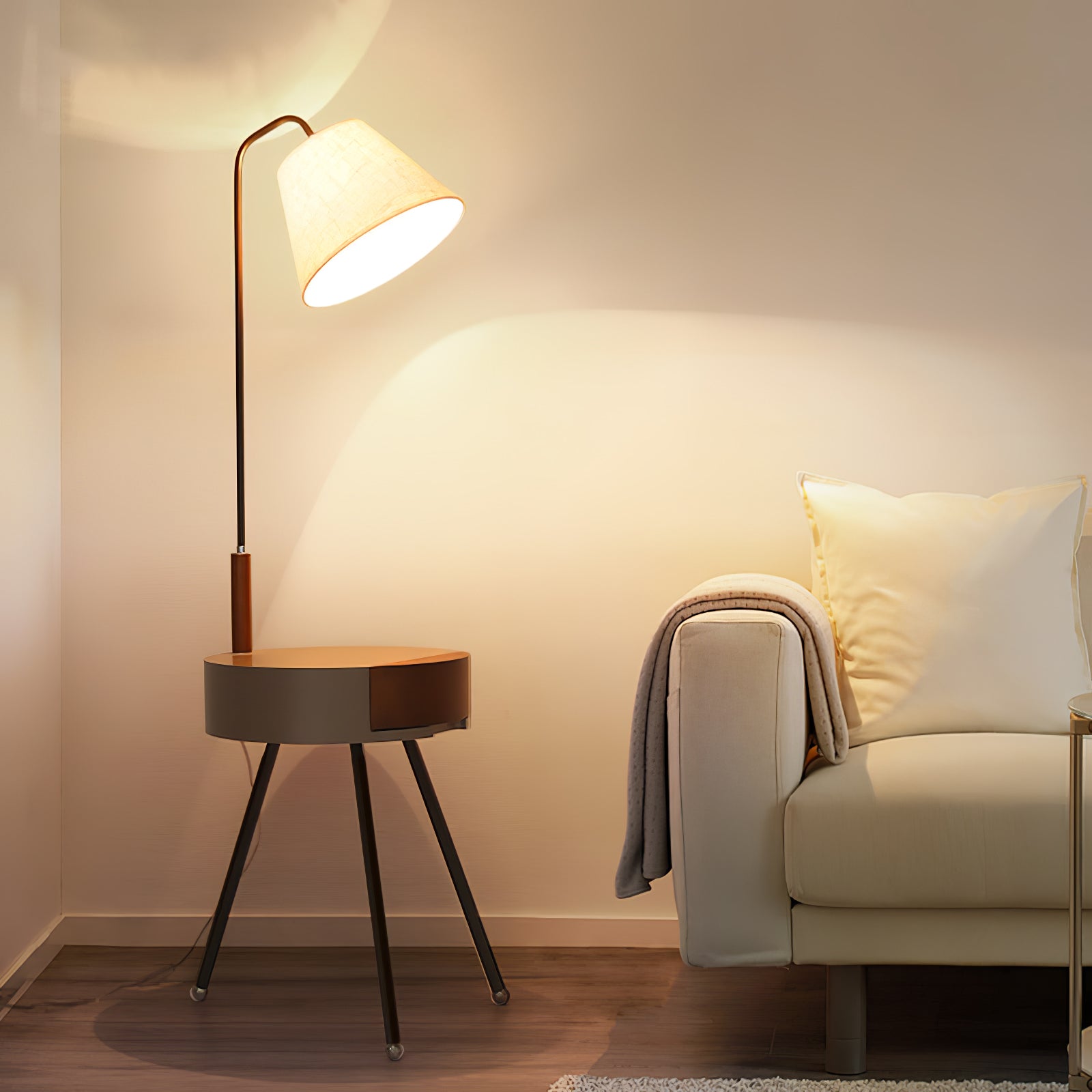 Tripod Fabric Floor Lamp