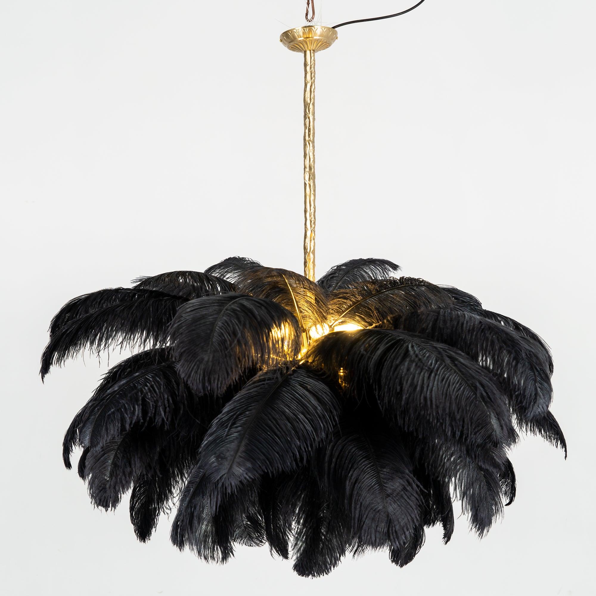 Ostrich Feather Chandelier